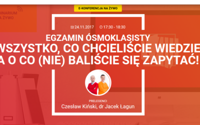 Egzamin ósmoklasisty – e-konferencja